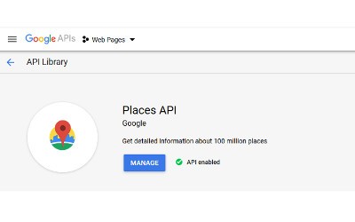 Autocomplete adresní formulář pomocí Google places API